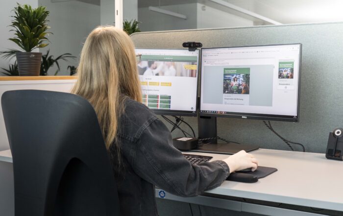 Der Newsletter entsteht.